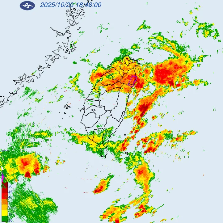 宜花地區大雷雨警報！氣象署警示：恐出現淹水、冰雹