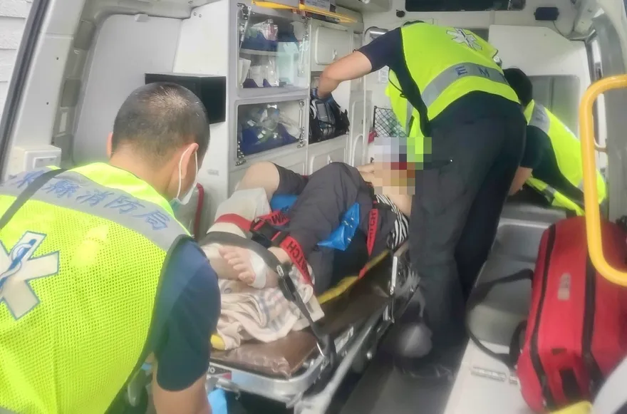 台東某大學男子墜樓　腿部骨折緊急送醫