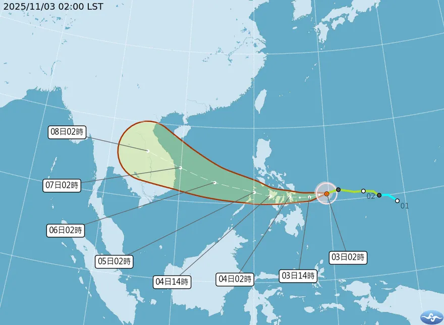 海鷗估轉中颱路徑出爐　吳德榮曝：另一熱帶系統醞釀中