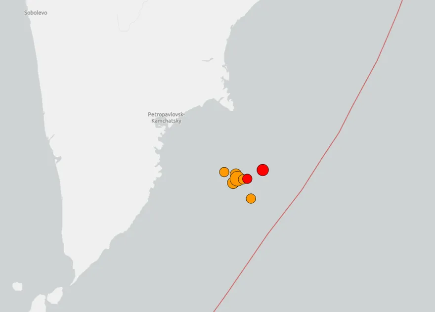 近8小時震8次！俄國堪察加半島發生規模6.1地震　2次深度10公里