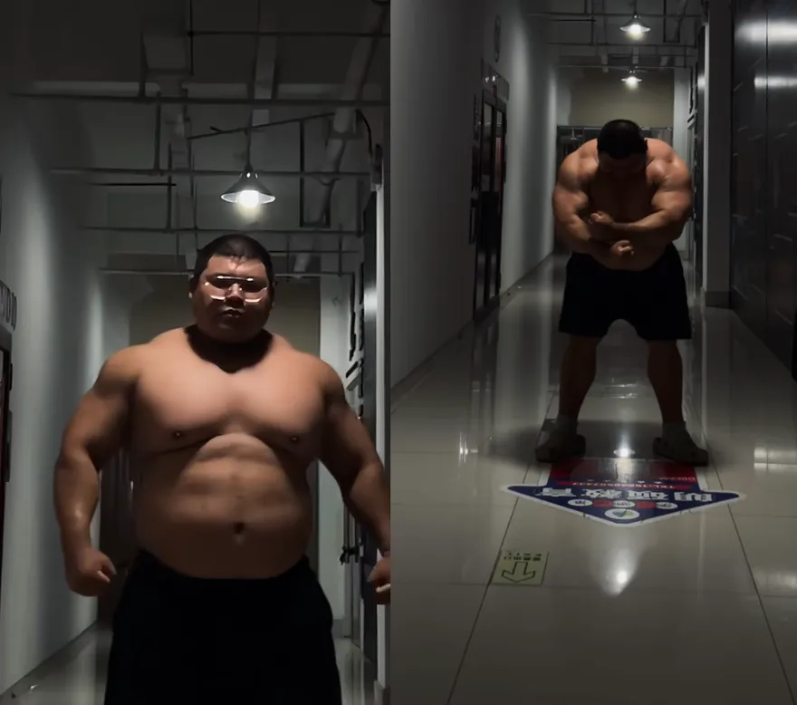 170公斤陸猛男擁「8塊腹肌」　手握亞洲紀錄網封「當代許褚」