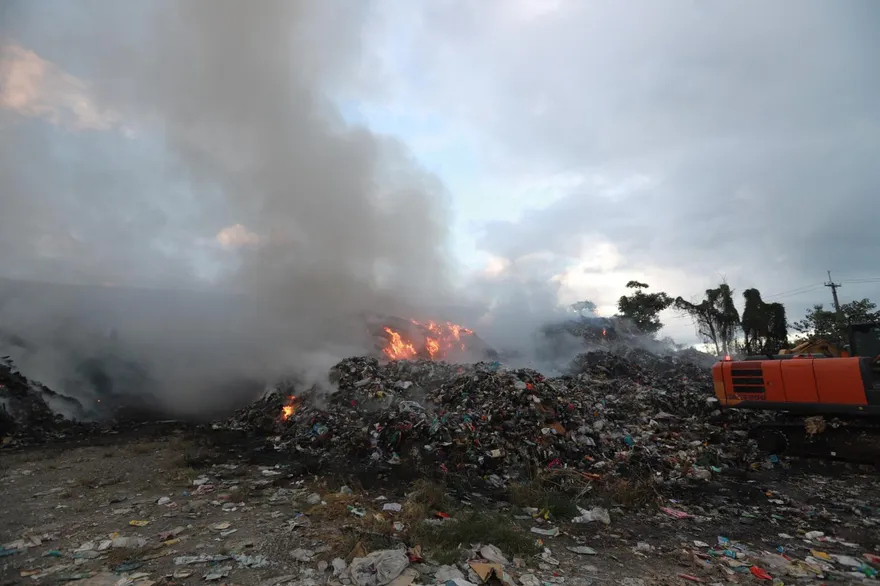 花蓮今年爆11起垃圾場火災！消防局籲：丟垃圾要注意