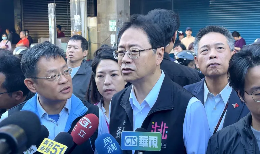 南門市場火警災損慘重　張善政視察拍板4措施協助攤商