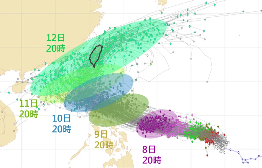 鳳凰颱風北轉3路徑「不排除通過台灣」　東部、南部有強降雨