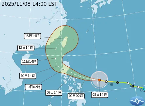 鳳凰颱風最新路徑預測出爐！14縣市暴風侵襲機率破5成