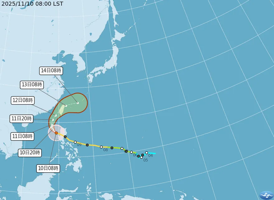 鳳凰颱風明發布陸警　氣象署：北部納警戒區視減弱程度