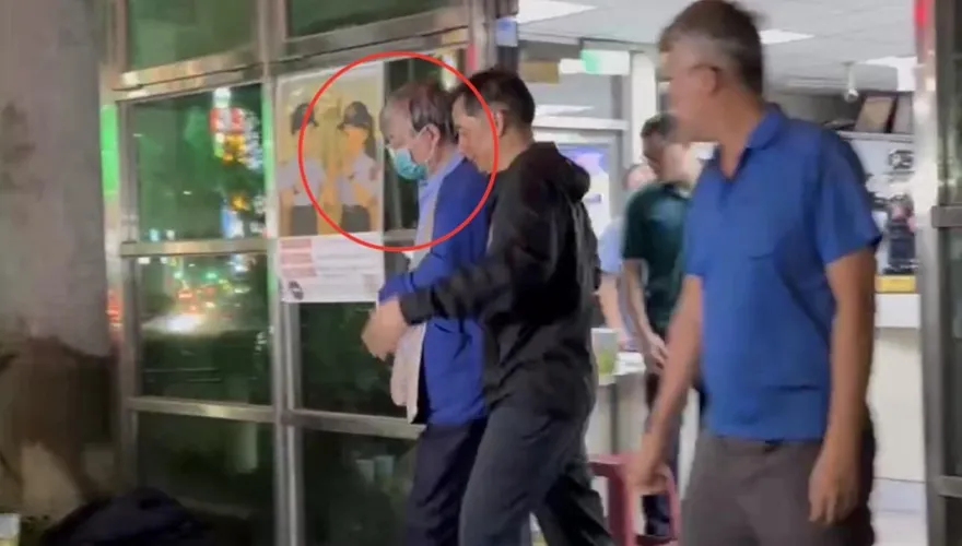 影/輔大名醫江漢聲診間遭砍　負傷赴派出所做筆錄