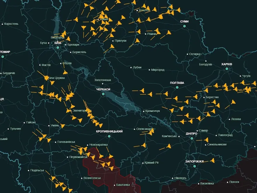 俄軍再度大規模空襲！基輔遭上百枚飛彈轟炸　大樓陷火海