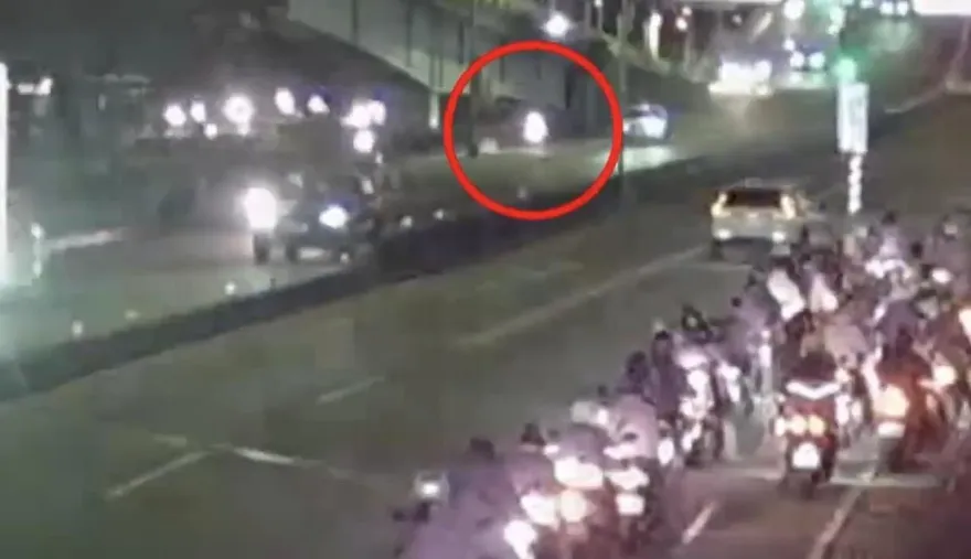 影/新北浮洲橋機車自摔車禍　60歲騎士傷重不治