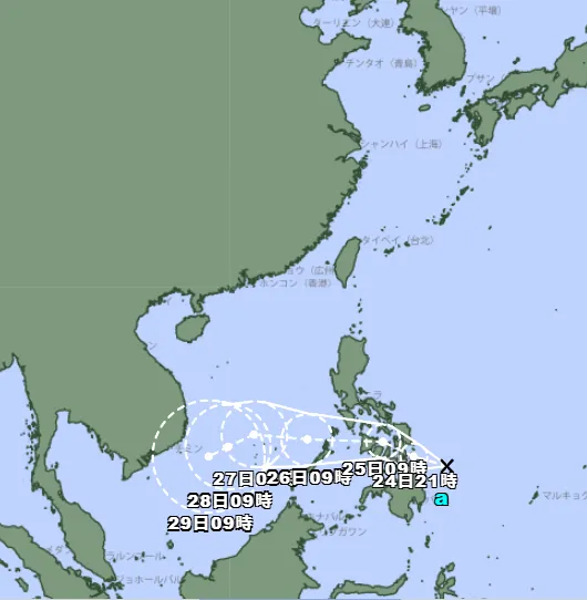 熱帶低壓今生成！日氣象廳估最快明上午增強為天琴颱風