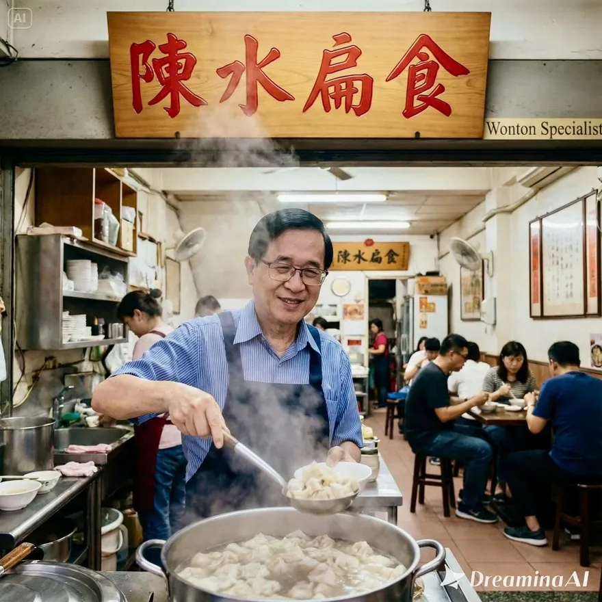 陳水扁大玩AI開張「陳水扁食」　網友敲碗：一定朝聖