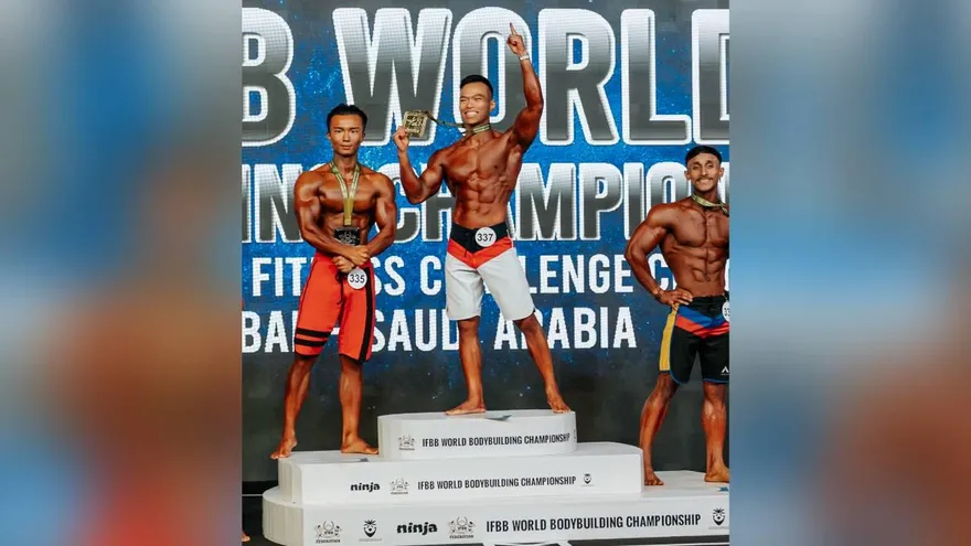 健美世錦賽/結婚5周年最佳禮物　劉明毅包辦雙金！