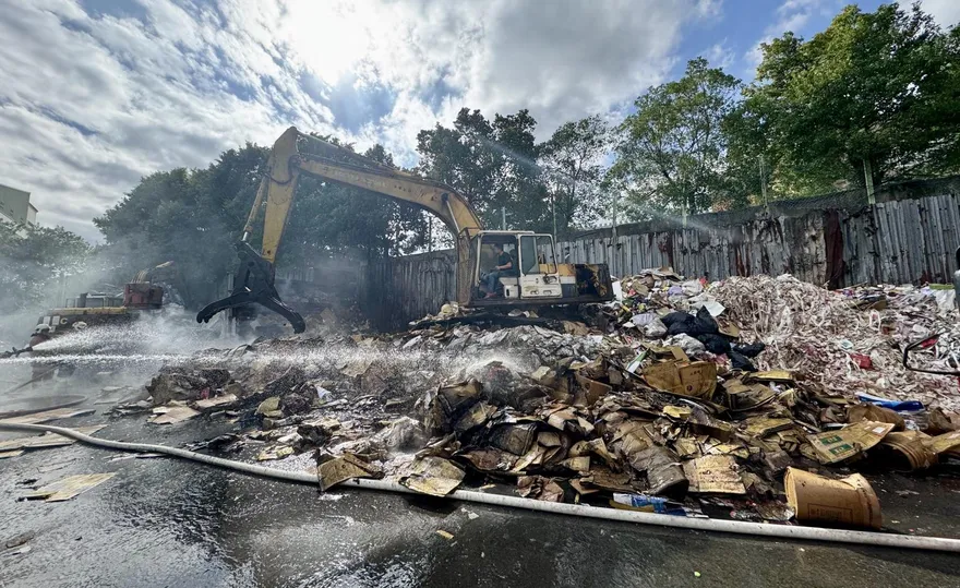 新北三峽資收場火警冒火煙　鄰近幼兒園疏散205童