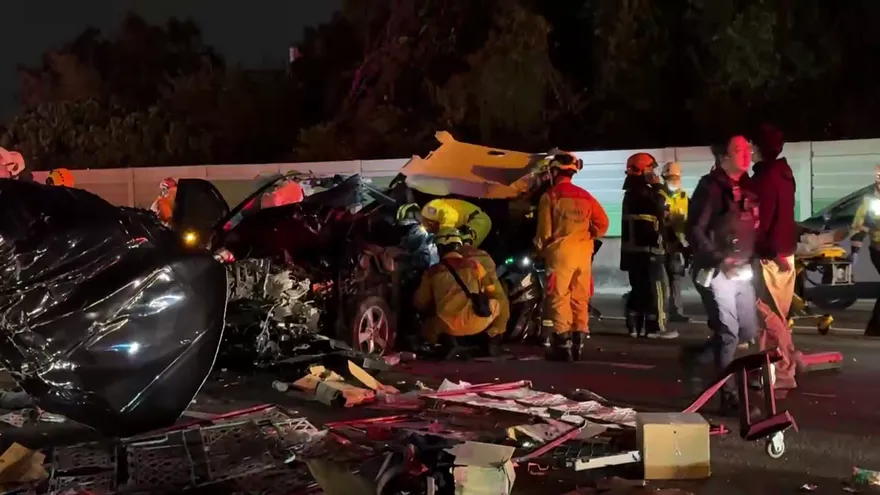 影/國1豐原段凌晨4車追撞1死9傷　33歲男載客送機斷頸亡