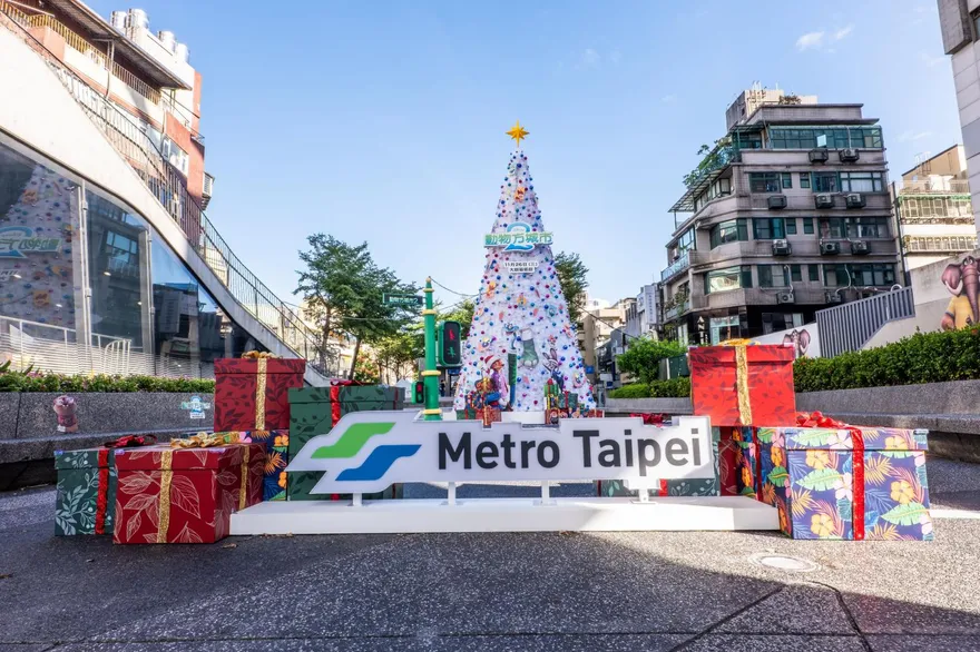 北捷中山站《動物方城市2》聖誕主題登場！