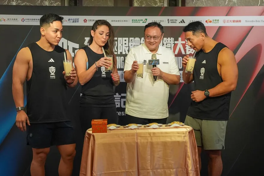 全球極限體能鋼鐵大賽台中開戰　選手被太陽餅、珍奶「餵服」