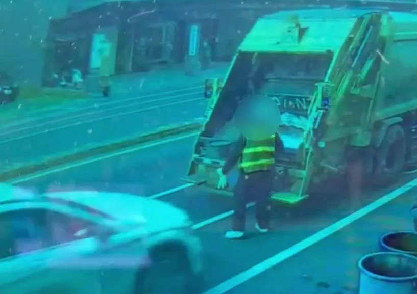 影/愛人在面前斷魂瞬間！台南女清潔隊員慘死　男友駕駛崩潰