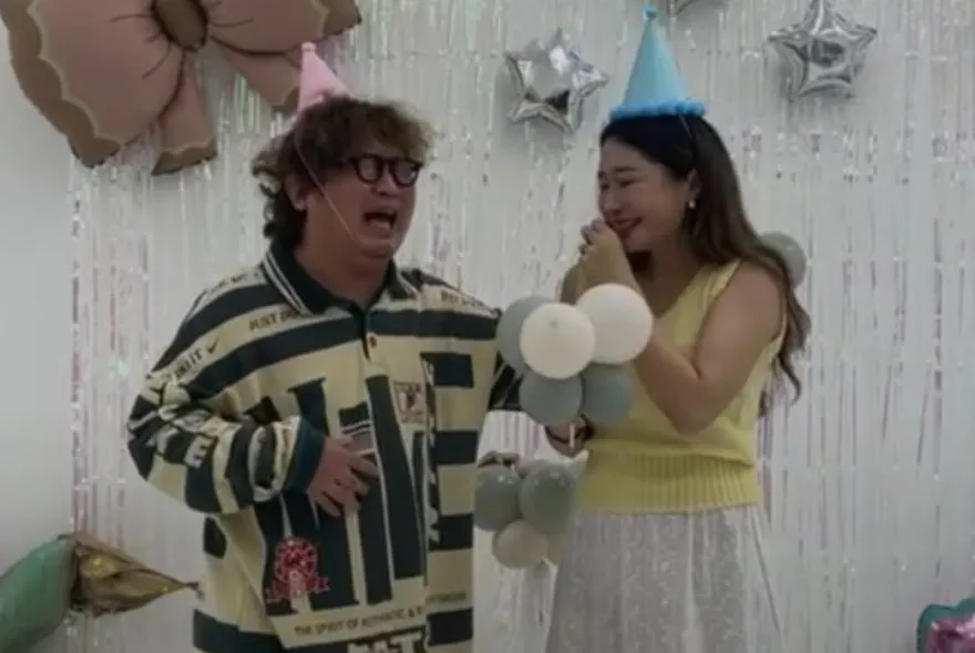 依依懷孕揭曉寶寶性別　納豆見「粉紅氣球」感動落淚