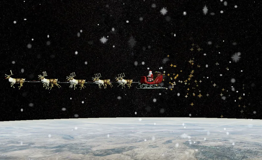 耶誕老人明年見！　平安夜10:42通過台灣上空