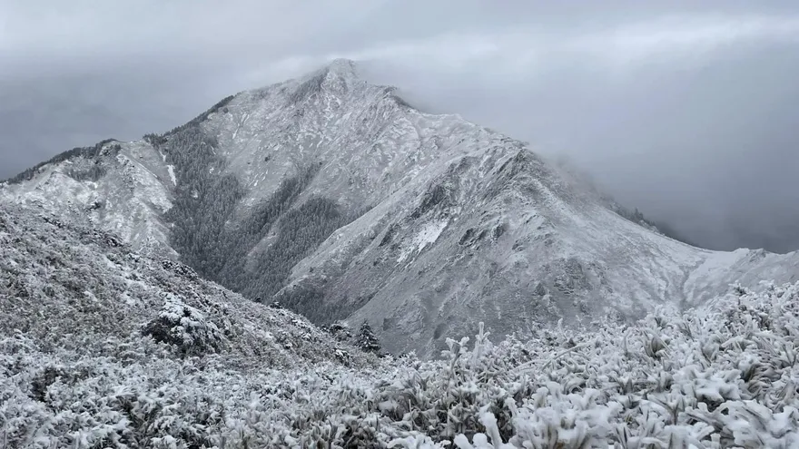 影/積雪逾20公分！雪霸國家公園幻化絕美銀白世界