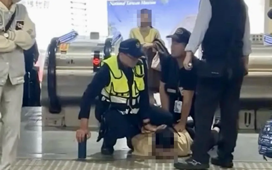 影/北車B3男子咆哮亂按警鈴　鐵警依恐嚇公眾偵辦