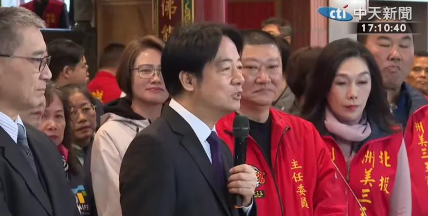 北投參香談國政　賴清德喊：去年經濟成長率贏隔壁「壞鄰居」