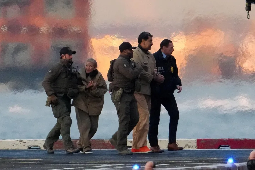 美軍突襲藏身處措手不及　馬杜洛夫婦過程中受傷