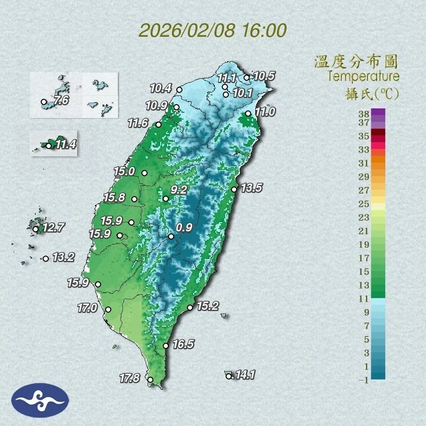 急凍上班日！21縣市最低溫不到10度　冷到明早