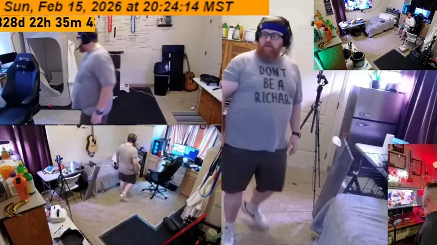 影/美百公斤男子為減肥採極端隔離實驗　全程直播「一年不出門」