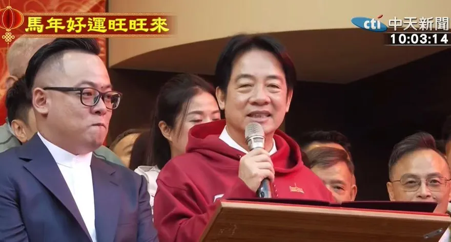 賴清德初一慶安宮參香　宣示加薪減稅三大施政重點