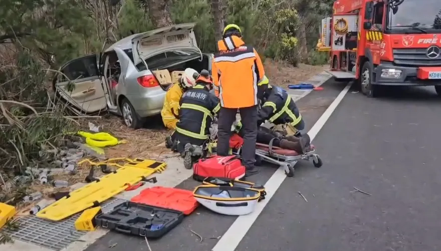 影/參加完娘家宴！澎湖村長夫婦送女兒、外孫返程　自撞雙亡