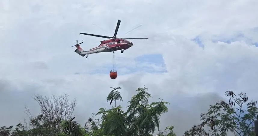 台東知本惡火狂燒20小時！空勤直升機出動滅火仍燒光61公頃