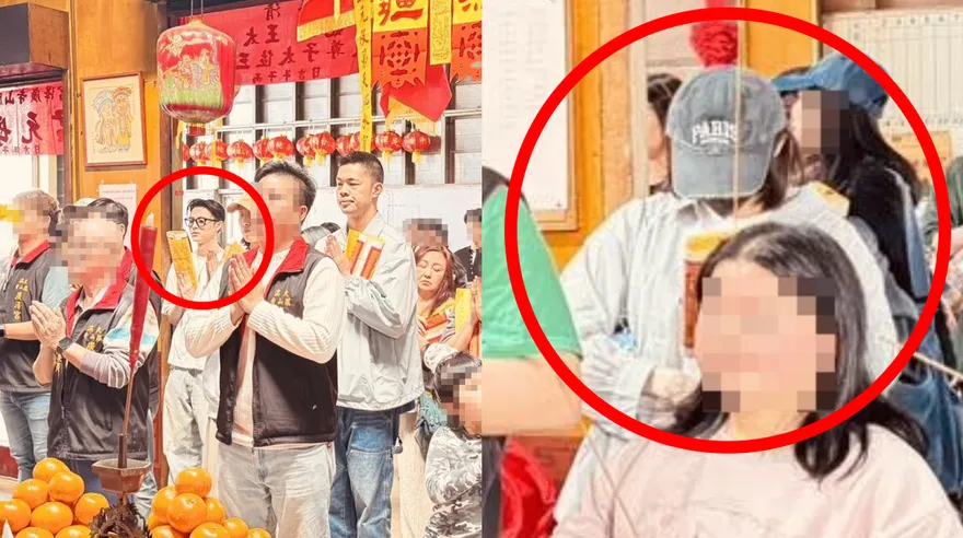 捲不倫戀停工4個月！王子、粿粿赴宮廟祈福首度合體現身