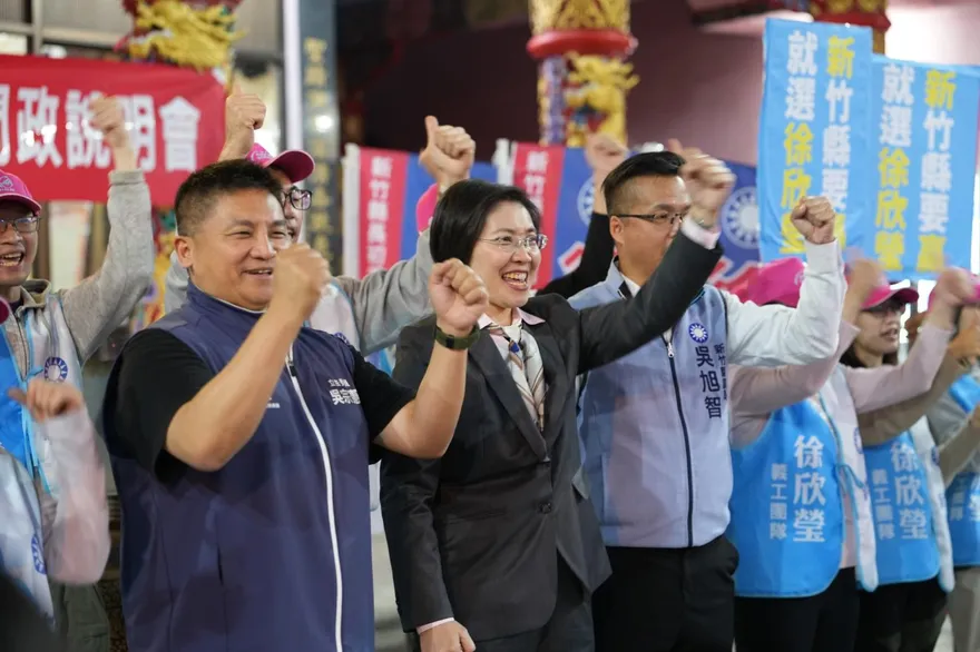 破千人出席！徐欣瑩竹北說明會擠爆　吳宗憲雪隧塞車也要來站台