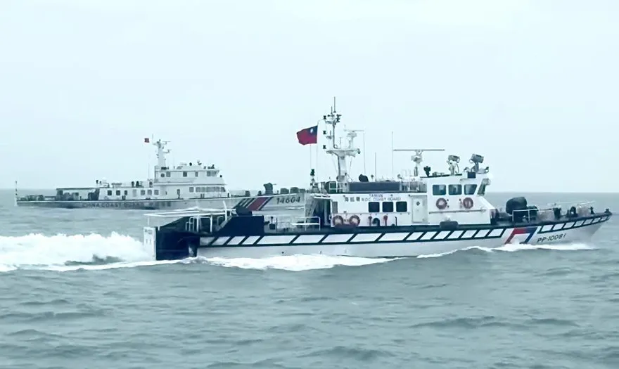 影/大陸4艘海警船再侵擾金門海域　海巡署急驅趕