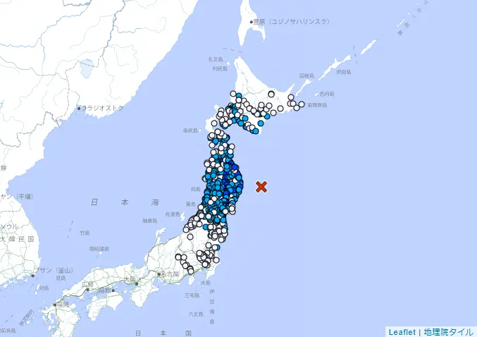 日本岩手縣三陸近海發生規模6.5極淺層地震！氣象廳提醒防「海面變化」