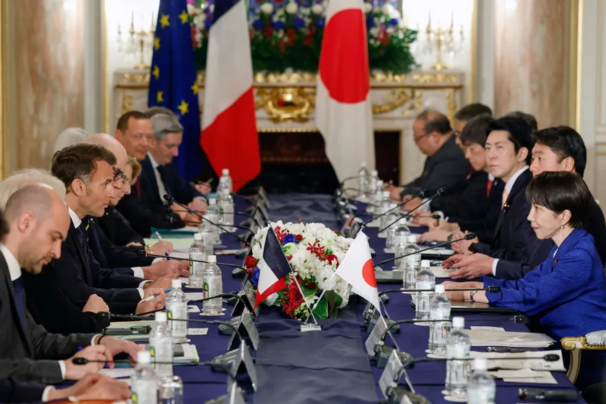 日法元首會晤談台灣問題　聯合聲明確認「台海和平穩定重要性」