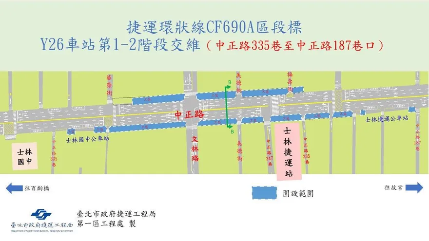 通勤族留意！北環段4/17起施工　士林中正路架護欄維持3車道