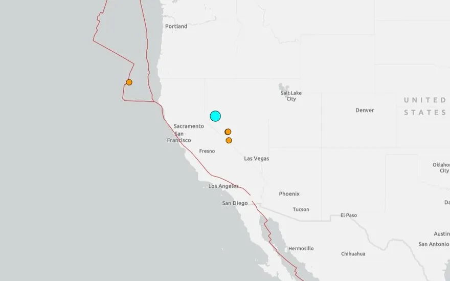 美內華達州規模5.5地震北加州也有感　連十餘起餘震搖不停