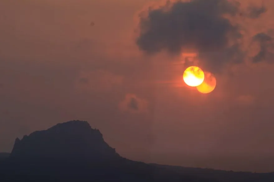 墾丁民宿拍到「雙日奇觀」　氣象站揭真相：美麗的誤會