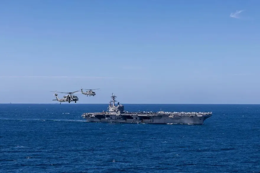 美軍第3艘航空母艦抵達中東！逾20年來部署數量最多