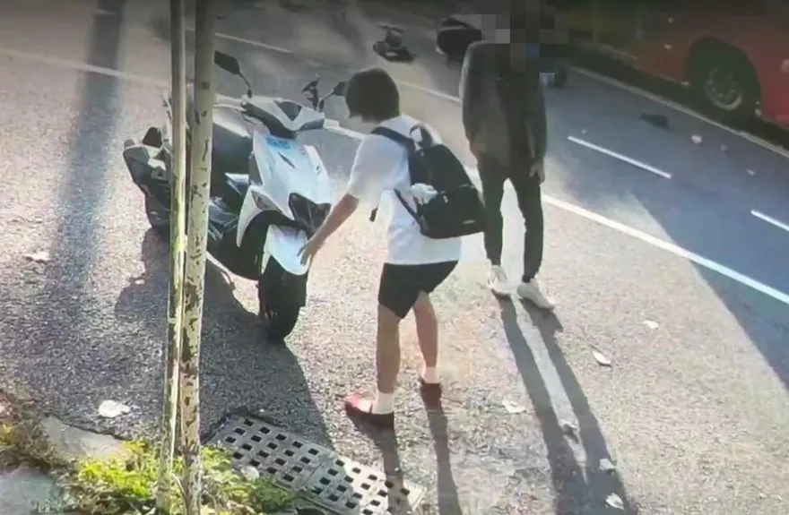 影/怒！未注意車前狀況釀台南女警斷魂、女大生竟先關心車損