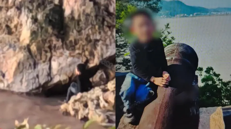 影/即刻救援！爸媽只顧互拍景點打卡　陸6歲童墜崖命懸一線