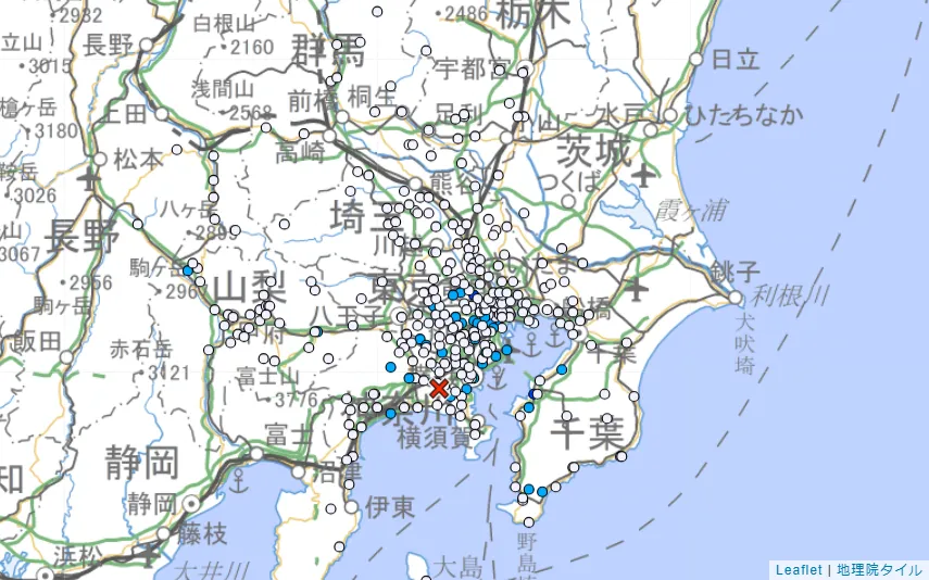 日本神奈川縣發生規模4.2有感地震　最大震度3級