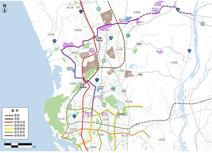 高雄捷運紫線進度曝光！串聯半導體S廊帶　已報交通部審議