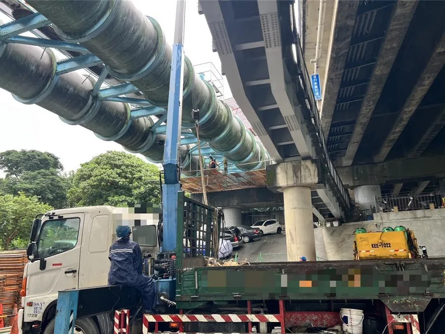 永和永福橋自來水工程意外！移工10米高墜落亡　勞檢介入