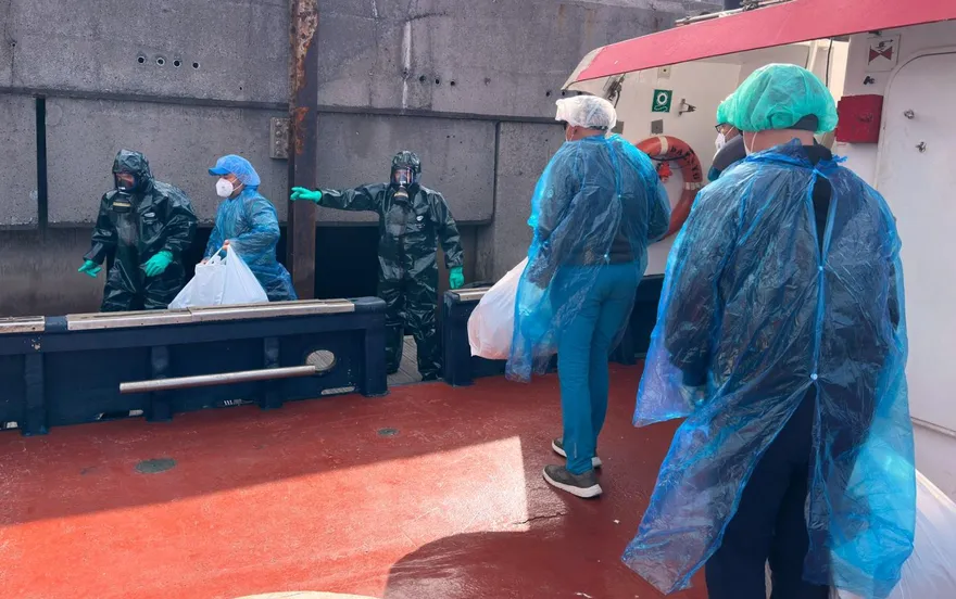 爆漢他疫情郵輪抵西班牙外海　近150船上人員展開分批撤離