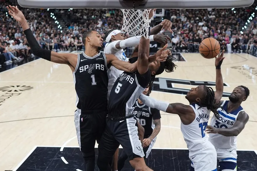 NBA/馬刺聽牌！文班亞馬首節就轟18分　天王山之戰宰灰狼