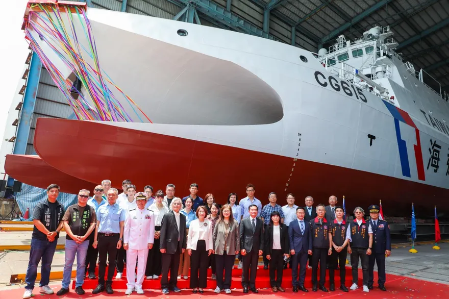可加裝雄風反艦飛彈　海巡署最後一艘600噸級海巡艦命名