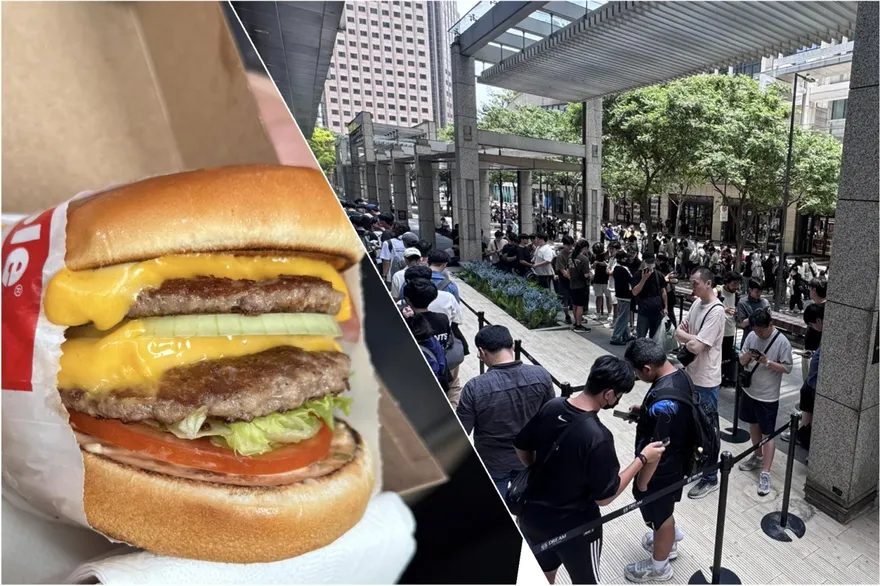 影/美國神級漢堡IN-N-OUT3度來台快閃！500人瘋排提早開賣